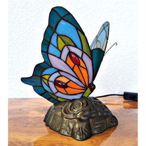 Tiffany sommerfugl lampe DK168  h:24cm